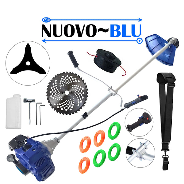 Motocositoare NUOVO-BLUe Fuel-Economy 3.4CP, Disc Vidia+Stea, accesorii incluse, SET FIR TAIERE
