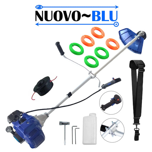 Motocositoare NUOVO-BLUe Fuel-Economy 3.4CP, Disc Stea Metalic, accesorii incluse, SET FIR TAIERE