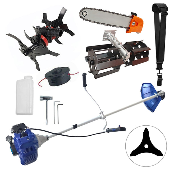 SET Motocositoare NUOVO-BLUe Fuel-Economy 3.4CP, Disc Stea, +CULTIVATOR PREMIUM, +CAP DRUJBA, +PRASITOARE