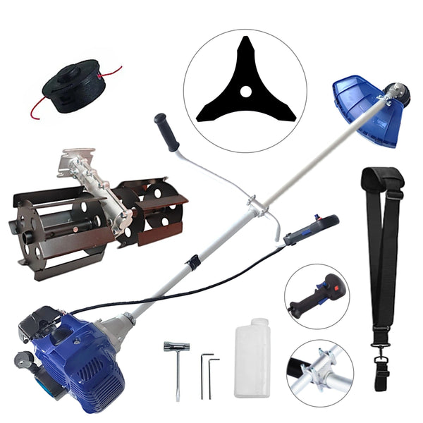 PRASITOARE + Motocositoare NUOVO-BLUe Fuel-Economy 3.4CP, Disc Stea, accesorii incluse