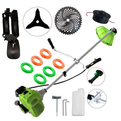 TOAMNA-OFERTELOR Motocoasa NUOVO-VRD Green Fuel-Efficient 3.4CP, Discuri si Accesorii incluse, SET FIR TAIERE