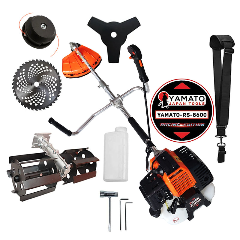 *PROMO* SET PRASITOARE+Motocositoare RS-8600 Multifunctionala YAMATO® Japan Tools, 6.3CP RACING EDITION, Disc VIDIA, Disc STEA, +EXTRA Fir-Taiere