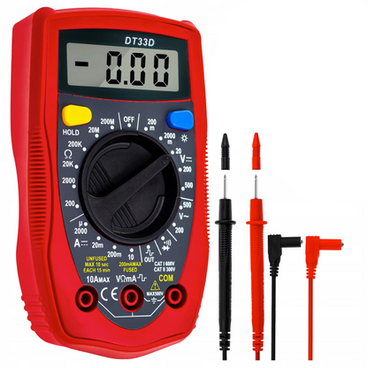 Multimetru digital universal electricieni, protectie din cauciuc siliconat POLSKI K11403, Poza1