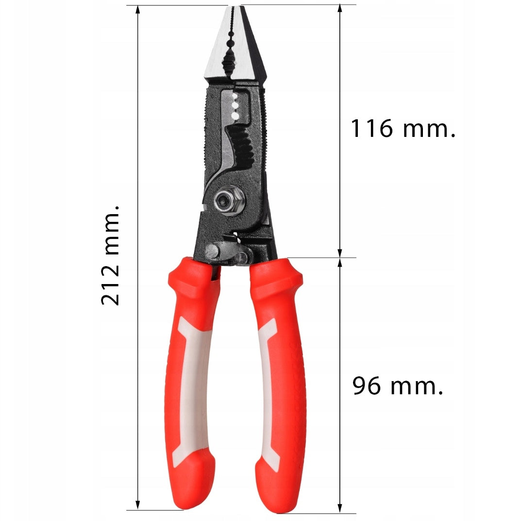Patent (cleste) Multifunctional Electricieni desertizare cabluri, 9 diametre, POLSKI K10848, Poza2