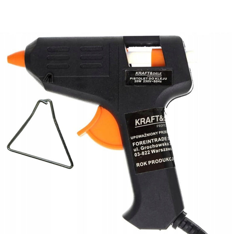 Pistol de lipit KRAFTSON % Import Polonia %  10351, 20W, 7 batoane de silicon incluse