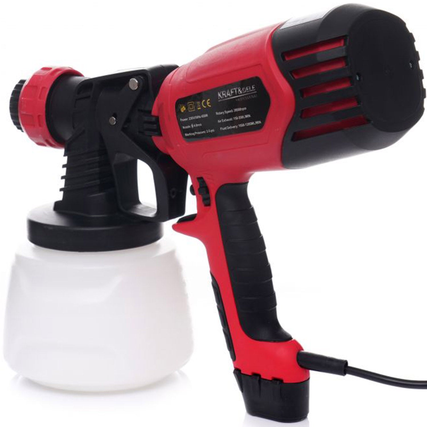 Pistol de vopsit Kraft&Dele KD1655, electric 450W, Փ 4 mm, 1000ml