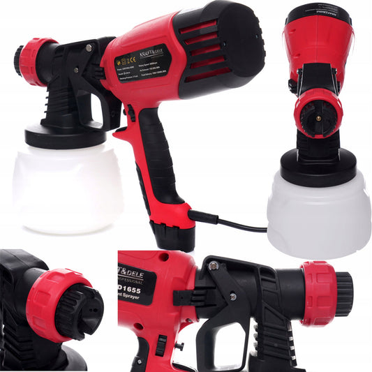 *OFERTE-DE-VARA* Pistol de vopsit KRAFTSON % Import Polonia %  1655, electric 450W, Փ 4 mm, 1000ml