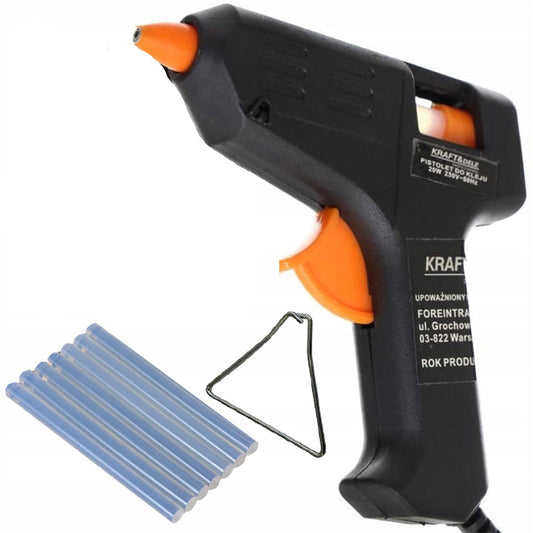 Pistol electric de lipit la cald, putere 20W, include 7 batoane de silicon, POLSKI K10351, Poza1