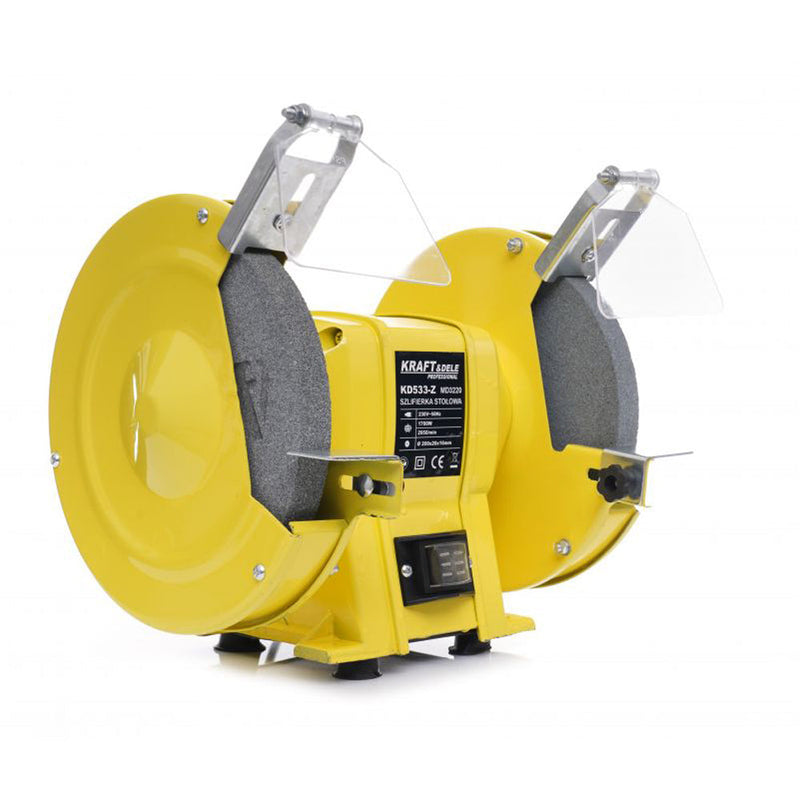 SEZONUL-OFERTELOR la Polizor de banc KRAFTSON % Import Polonia %  533-Z, 1700W, 2950RPM, diametrul discului 200mm