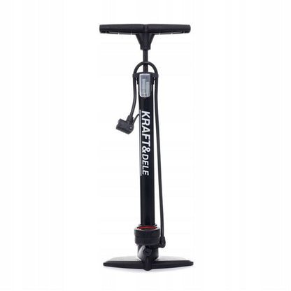 Pompa Bicicleta cu indicator presiune, inaltime 47cm, cap umflare dublu universal, POLSKI K11826, Poza2