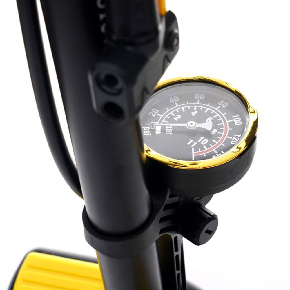 Pompa Bicicleta cu indicator presiune, inaltime 53cm, cap umflare dublu universal, POLSKI K11825, Poza8