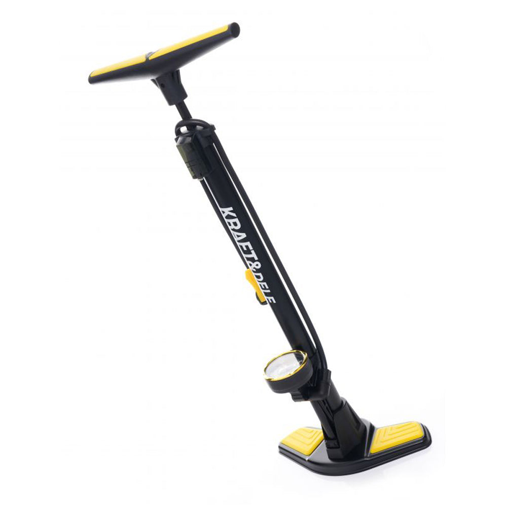 Pompa Bicicleta cu indicator presiune, inaltime 53cm, cap umflare dublu universal, POLSKI K11825, Poza2