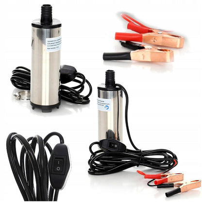 Pompa transfer lichide KRAFTSON % Import Polonia %  1172, Duala 220V si 12V, cu autoamorsare, pentru motorina sau ulei