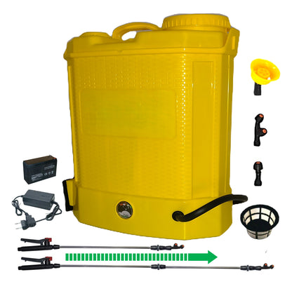 DEZMAN Vermorel Electric cu Acumulator, 12 Litri, GALBEN, tija extensibila 1m, cu accesorii