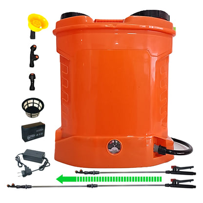 POMPINA Vermorel Electric cu Acumulator, 12 Litri, ORANGE, tija extensibila 1m, cu accesorii
