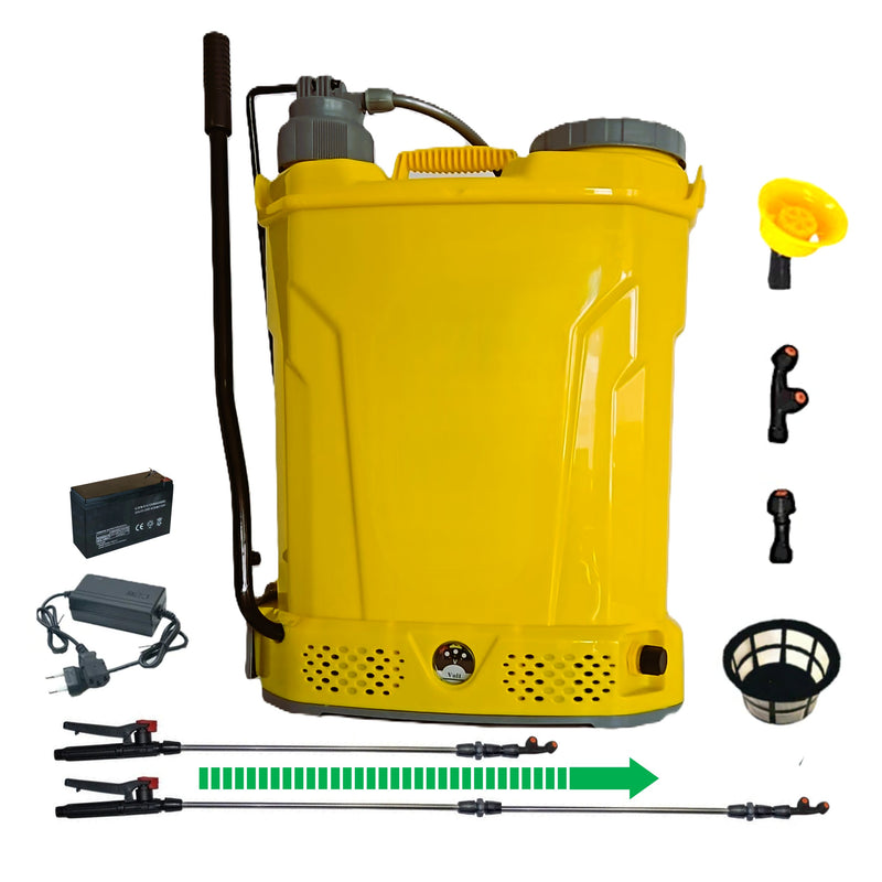 SEZONUL-OFERTELOR Pompa stropit 18L POMPINA (2-in-1), Acumulator+Manuala, Vermorel+ATOMIZOR+TIJA INOX 3m