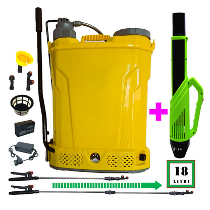 SEZONUL-OFERTELOR Pompa stropit 2-in-1 POMPINA, 18 Litri, Electrica cu Acumulator+Manuala, +ATOMIZOR