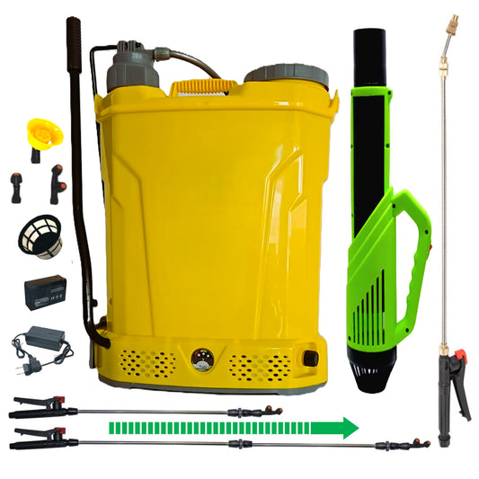 *PROMO* Pompa stropit 18L POMPINA (2-in-1), Acumulator+Manuala, Vermorel+ATOMIZOR+TIJA INOX 3 metri