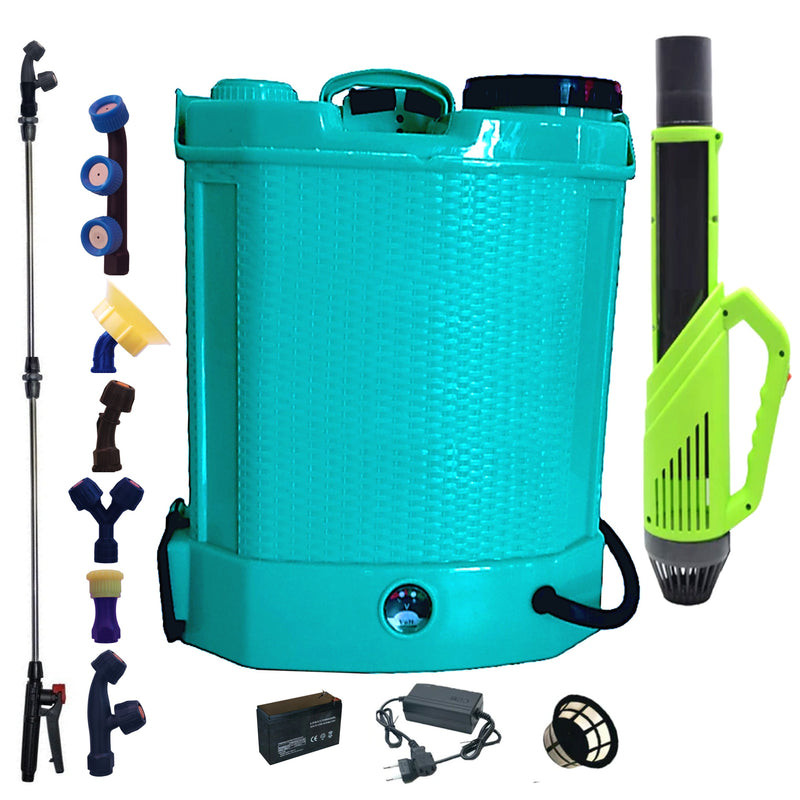 Pompa electrica de stropit 12L e-FERMIERUL, Vermorel electric + ATOMIZOR