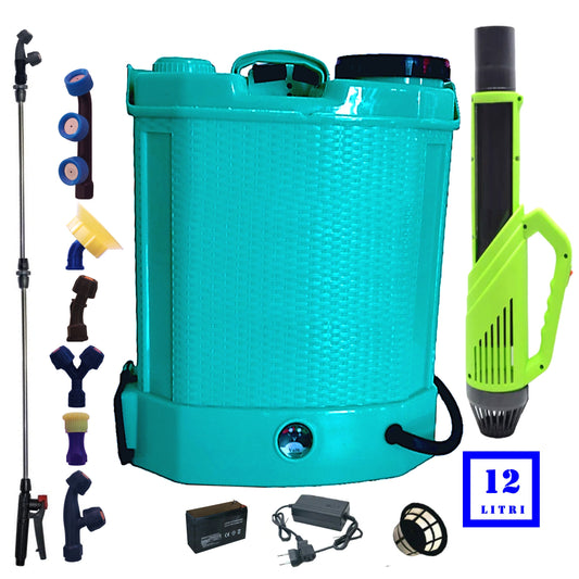 Pompa electrica de stropit 12L e-FERMIERUL, Vermorel electric + ATOMIZOR