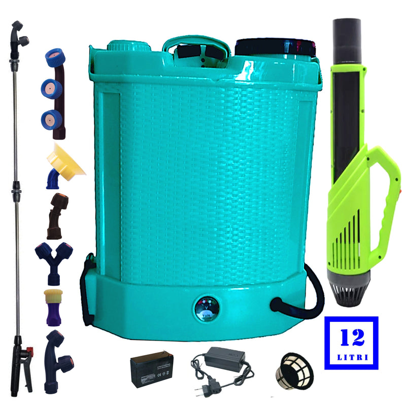 Pompa electrica de stropit 12L e-FERMIERUL, Vermorel electric + ATOMIZOR