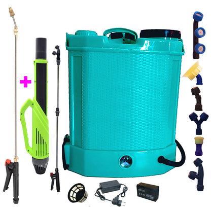 Pompa stropit 12L electrica E-FERMIERUL, Vermorel cu acumulator+ATOMIZOR+LANCE 3 Metri