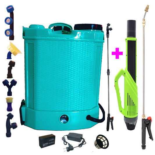 *PROMO* Pompa stropit cu acumulator 12L E-FERMIERUL, Vermorel+ATOMIZOR+LANCE 3 Metri