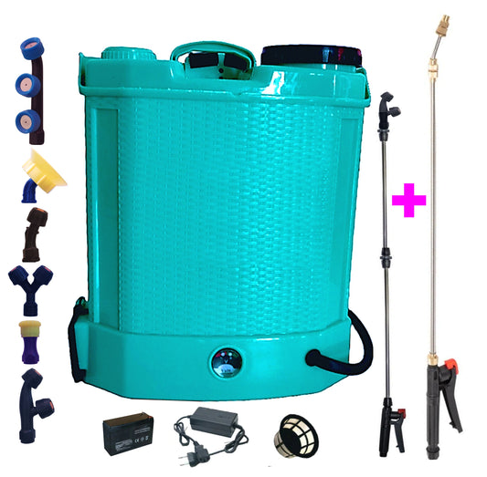 SEZONUL-OFERTELOR Pompa stropit 12L cu acumulator, e-FERMIERUL, +LANCE INOX 3 Metri