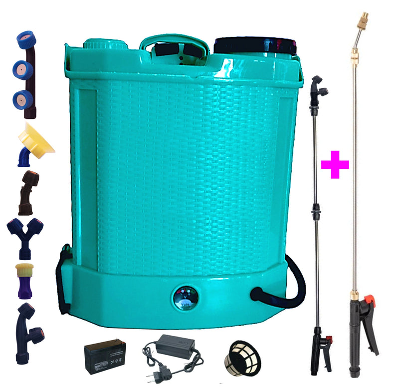 SEZONUL-OFERTELOR Pompa stropit 12L cu acumulator, e-FERMIERUL, +LANCE INOX 3 Metri