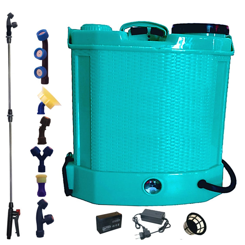 Pompa electrica de stropit 12L e-FERMIERUL, Vermorel electric + ATOMIZOR