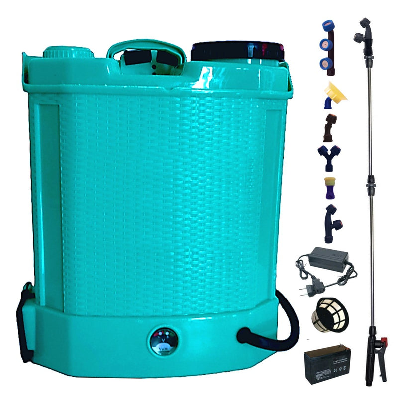Pompa electrica de stropit 12L e-FERMIERUL, Vermorel electric + ATOMIZOR