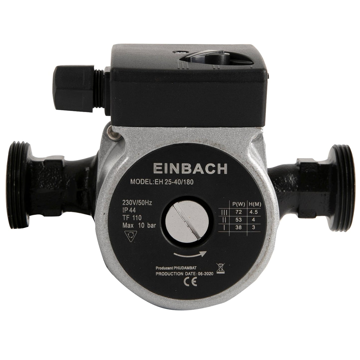 *HOT-SALE* Pompa recirculare centrala Einbach EH 25-40/180, 48l/min, putere 72W