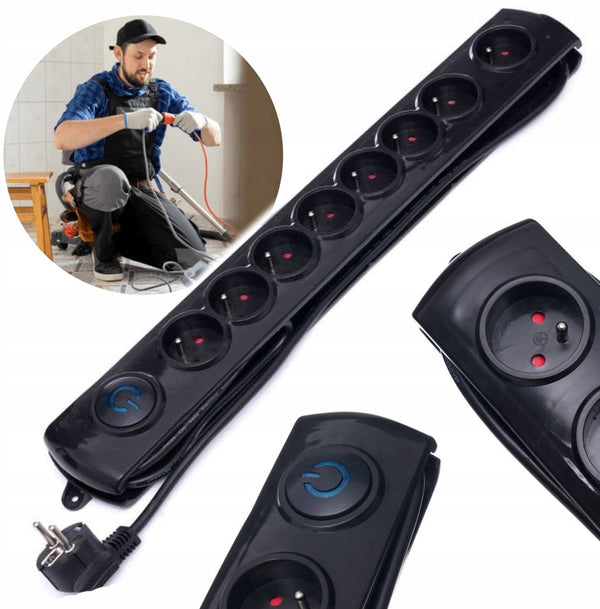 *OFERTELE-IEPURASULUI* Prelungitor electric cu intrerupator 8 prize, 1.5m, Kraft&Dele KD4035