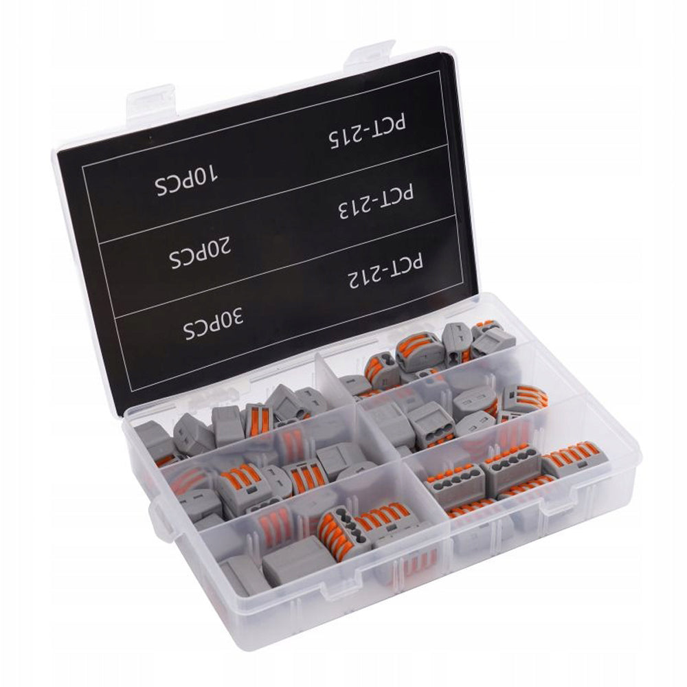 SET 60buc conectori rapizi conductori (cabluri) pentru electricieni, POLSKI K10496, Poza3