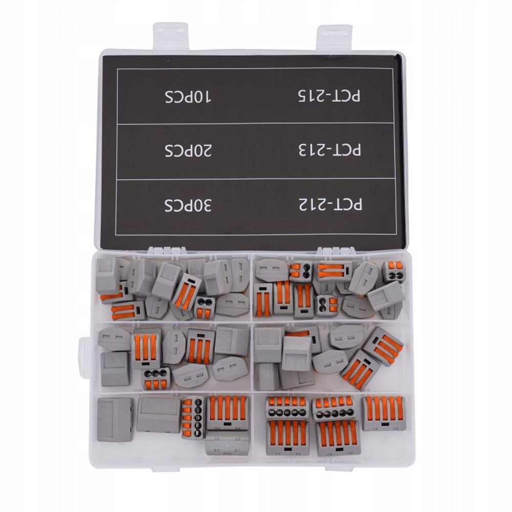 SET 60buc conectori rapizi conductori (cabluri) pentru electricieni, POLSKI K10496, Poza2
