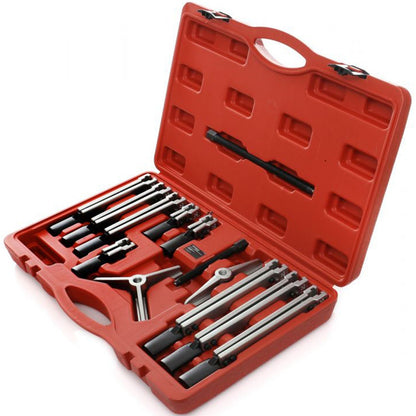 SET Extractor cu dubla-prinde pentru rulmenti si bucse, POLSKI K10148, 13 elemente, cutie plastic inclusa