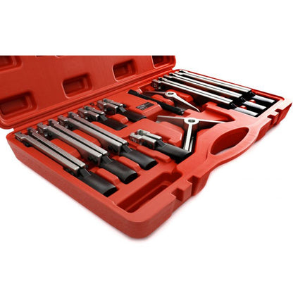 SET Extractor cu dubla-prinde pentru rulmenti si bucse, POLSKI K10148, 13 elemente, cutie plastic inclusa
