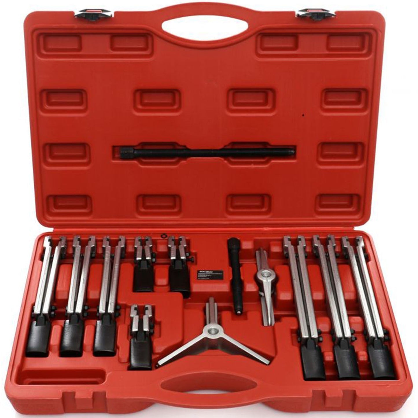 SET Extractor cu dubla-prinde pentru rulmenti si bucse, POLSKI K10148, 13 elemente, cutie plastic inclusa