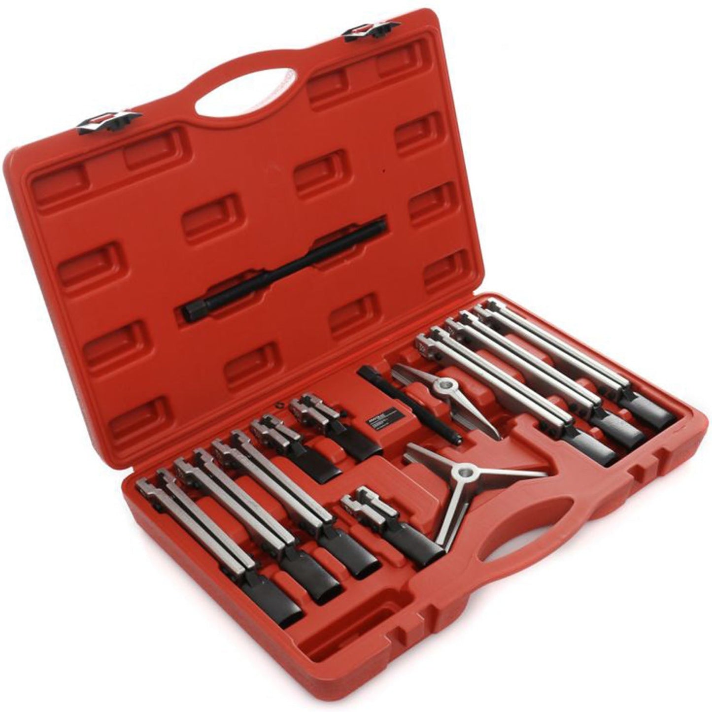 SET Extractor cu dubla-prinde pentru rulmenti si bucse, POLSKI K10148, 13 elemente, cutie plastic inclusa