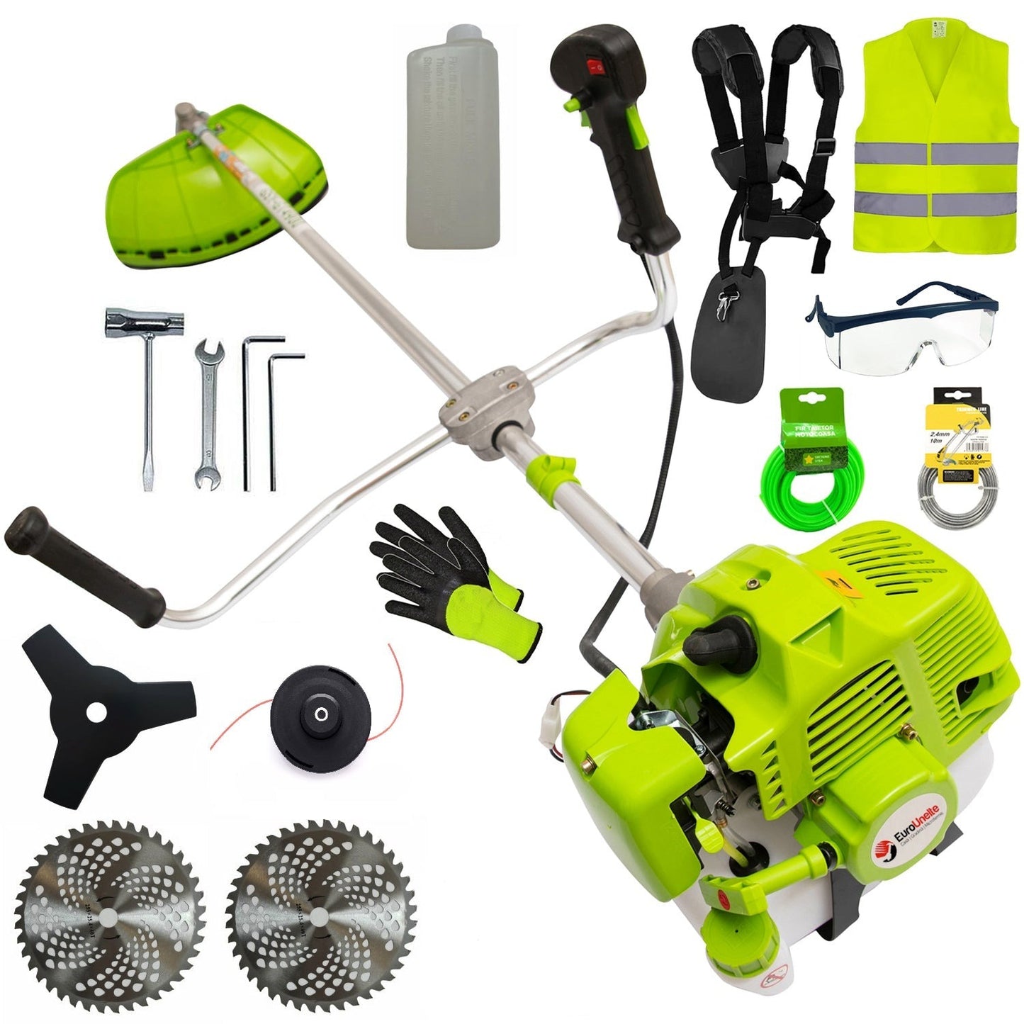 *PROMO* Set Motocoasa VÖKNER S GT-4900, 6.5CP, 9000Rpm, FORCE-S Green