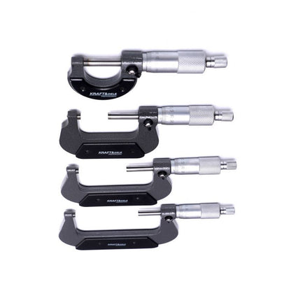 SET Micrometre Profesionale, include 4 micrometre, interval masurare 0-100mm, POLSKI K10443, Poza8