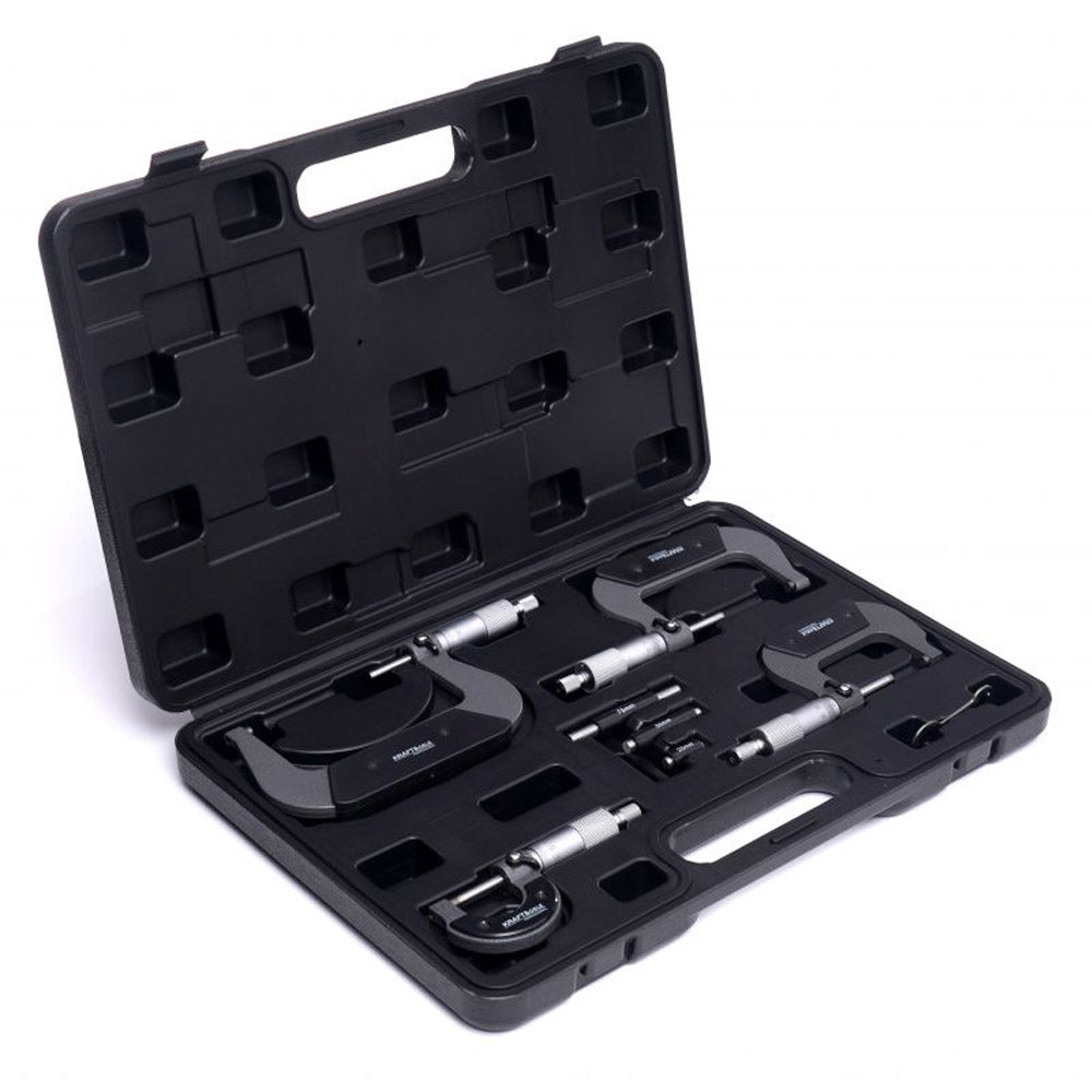 SET Micrometre Profesionale, include 4 micrometre, interval masurare 0-100mm, POLSKI K10443, Poza3