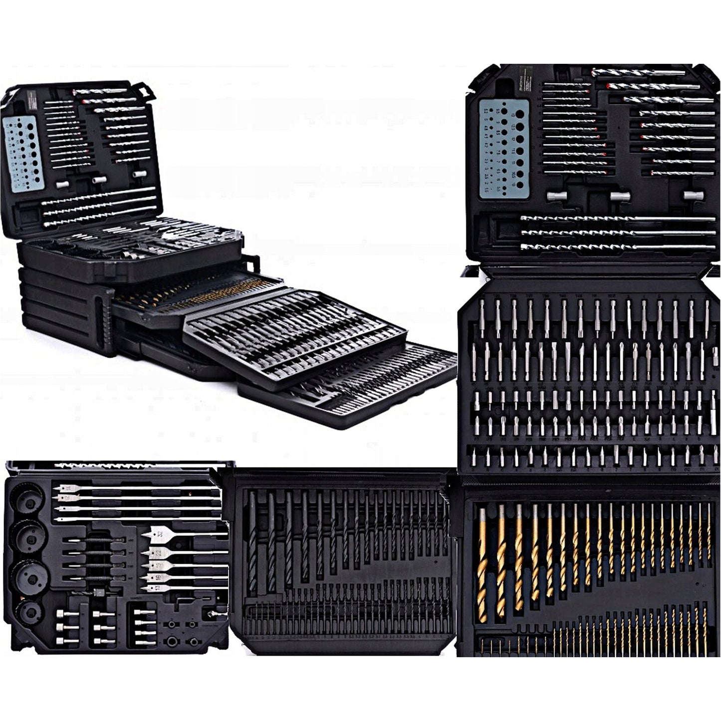 SET PROFESIONAL burghie metal, burghie zidarie, carote, biti POLSKI K998