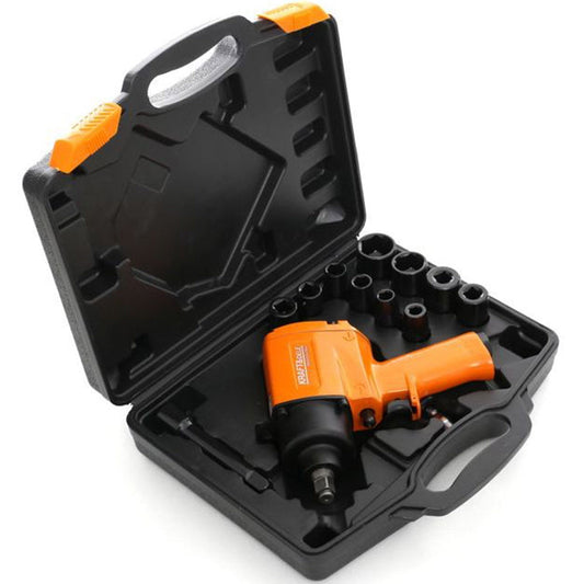 SET Pistol cheie cu impact pneumatic si Capete Tubulare prize POLSKI K1425, Drive 1/2", 1050Nm, 8000RPM