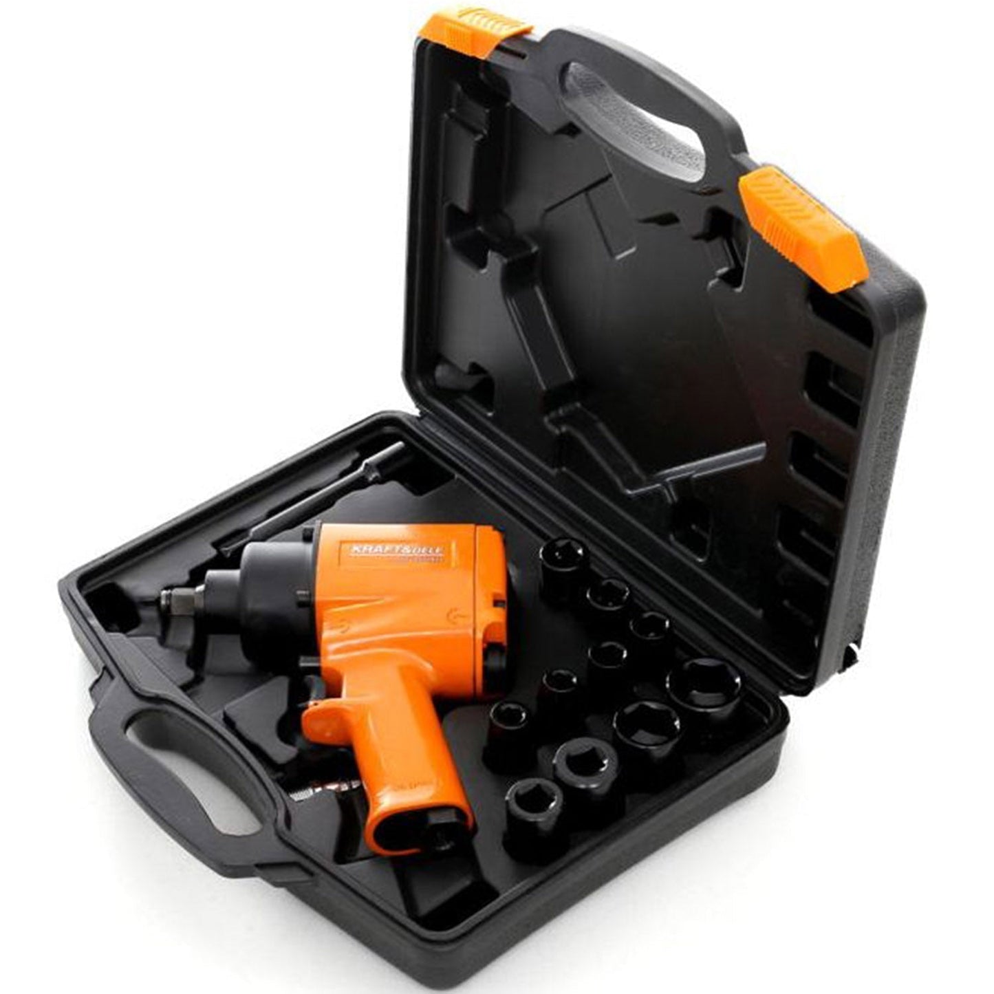 SET Pistol cheie cu impact pneumatic si Capete Tubulare prize POLSKI K1425, Drive 1/2", 1050Nm, 8000RPM