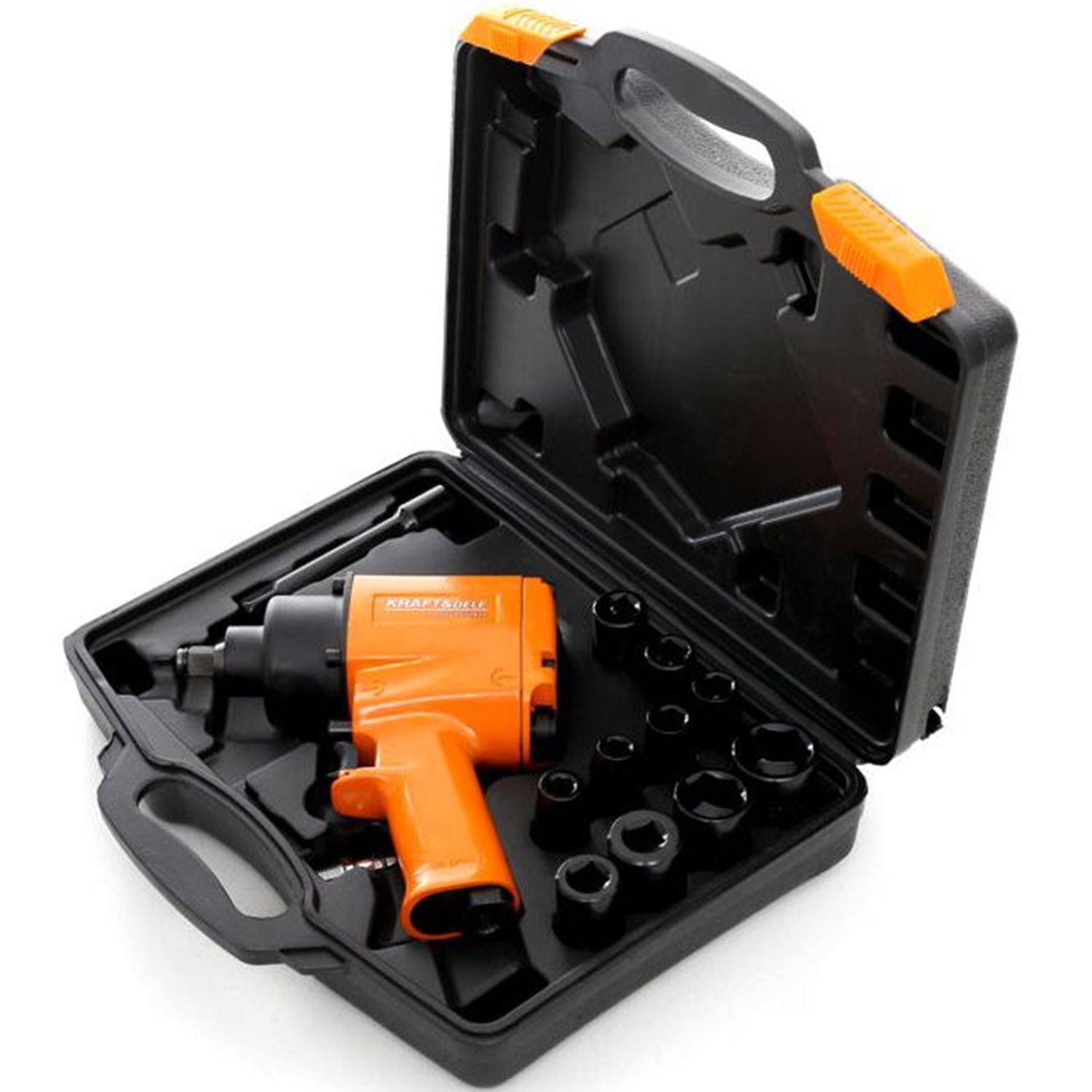 SET Pistol cheie cu impact pneumatic si Capete Tubulare prize POLSKI K1425, Drive 1/2", 1050Nm, 8000RPM