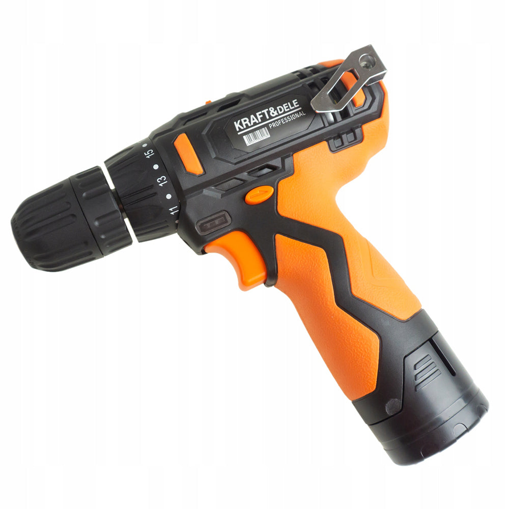 SET Surubelnita cu acumulator POLSKI K1670, include 2 acumulatori 12 V, 6 burghie si 6 biti incluse