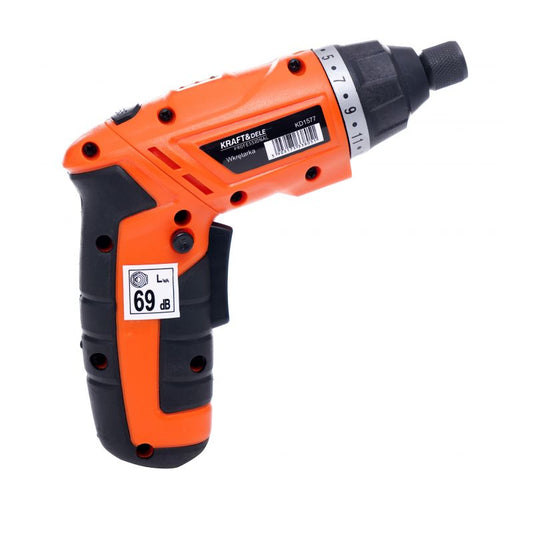 SET Surubelnita electrica pe acumulator POLSKI K1577, include 1 acumulator 3.6 V, 6 tubulare si 30 biti