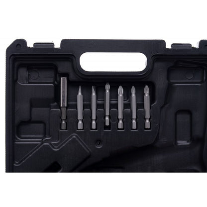 SET Surubelnita electrica pe acumulator POLSKI K1577, include 1 acumulator 3.6 V, 6 tubulare si 30 biti
