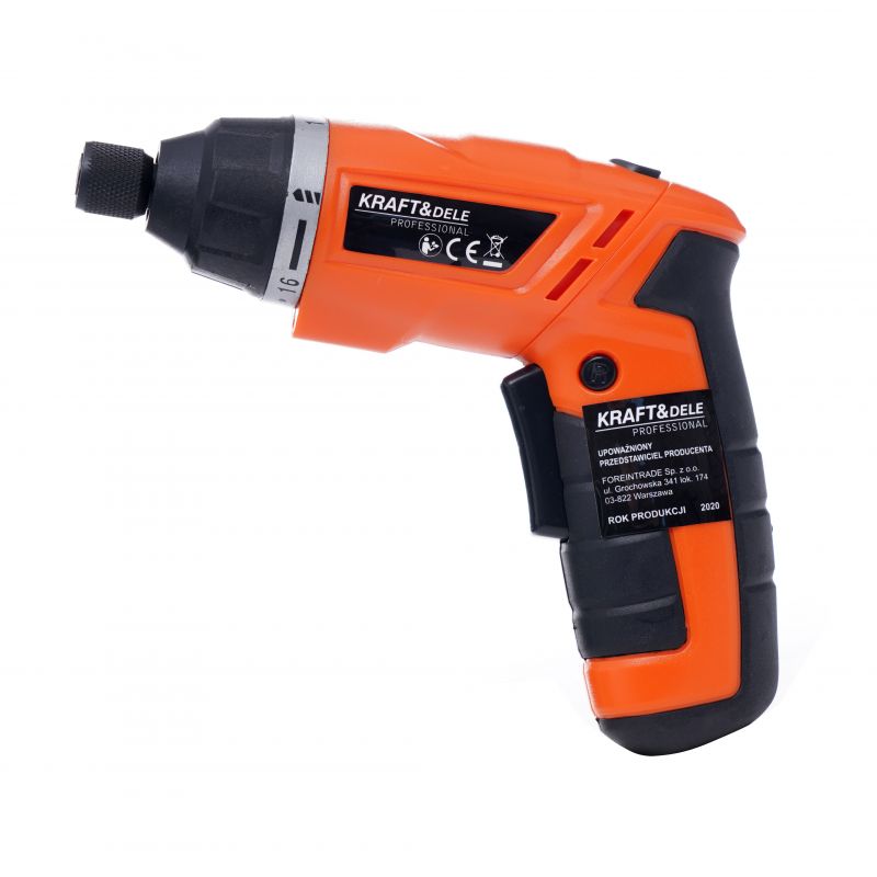 SET Surubelnita electrica pe acumulator POLSKI K1577, include 1 acumulator 3.6 V, 6 tubulare si 30 biti